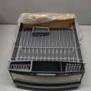 KitchenAid Large Capacity Full Size Rust Resistant Dish Rack with Angled Drain Board and Removable Flatware Caddy, Light Grey