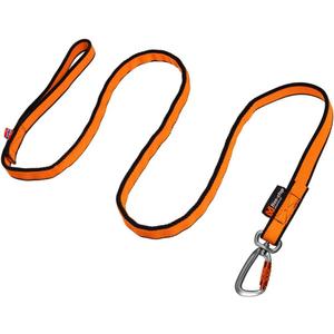 Non-stop dogwear Bungee Leash Elastic Dog Leash for Sports Like Running, Biking and Skiing with Dogs, Black/Orange, Size 2.0 m / 23 mm