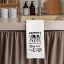 shiviody Granny Gifts Kitchen Towels - Grandmother Mothers Dish Towels, Grandma Birthday Gifts from Grandkids Decorative Absorbent Dishcloths Hand Towel for Kitchen Decor 16x24 Inches
