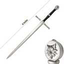 41 Inch Medieval Foam Hunting Long Sword for Cosplay LARP Costume Halloween
