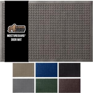 GORILLA GRIP Front Door Mat, 35x23, Indoor Outdoor Ultra Absorbent Moisture Guard Doormat, Absorbs Up to 5.7 Cups of Water, Stain and Fade Resistant, Rubber Backing Doormats, Captures Dirt, Charcoal