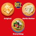 RITZ Fresh Stacks Original, Everything, and Garlic Butter Crackers Variety Pack, Travel Snacks, 8.85 oz (6 Multi Snack Packs),  Best By 12 AUG 2026
