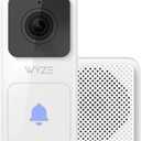 WYZE Video Doorbell with Chime (Horizontal Wedge Included), 1080p HD Video, 3:4 Aspect Ratio: 3:4 Head-to-Toe View, 2-Way Audio, Night Vision, Hardwired, Works with Alexa & Google Assistant
