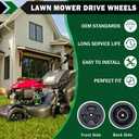 CheeMuii HRN216 Lawn Mower Rear Drive Wheels Kit 2 Pcs 8" Back Wheels Replace for 42710-VR8-N00ZA Push Mower Wheel Compatible with Honda HRN216 Lawn Mower
