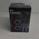 Bluetooth Speaker with 2 Rechargeable Wireless Microphone - Portable Party Speaker with Colorful Lights - Floorstanding Speakers Support TWS/AUX/USB/TF Card Ideal for Party,Home,Camping