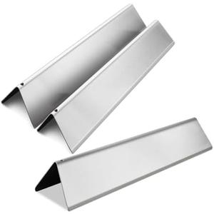 Flavorizer Bar Replacement for Weber Spirit I & II 200 Series, Spirit E210, S210, E220, S-220, 7635 Stainless Steel Grill Heat Plate,4 Pack 17 inch (Front Control Panels)