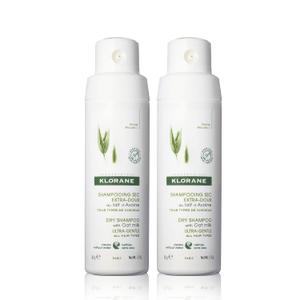 Klorane - Dry Shampoo Powder With Oat Milk - Eco Friendly Non-Aerosol Formula - Gentle Formula Instantly Revives Hair - Paraben & Sulfate-Free - 2 x 1.7 oz., 2 ct.