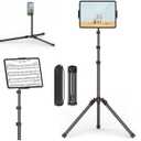 XXZU 72in Tablet Floor Stand Tripod,Tablet Stand Floor with 360° Ball Head,Height Adjustable Floor Stand Holder with Case,Tall Tripod for Phone/Music/Stream/Recording and All 4.713” Devices