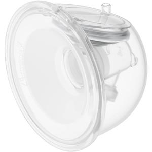 Momcozy Original S9 Pro/S12 Pro Replacement Accessories, Only Compatible with Momcozy S9 Pro/S12 Pro Breast Pump NOT for S9/S12 (Single-Sealed Full Set Collector Cup with 24mm Flange,180ml, 2 Pack) (Transparent)