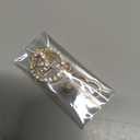 MC127 Crystal Peace Sign Lobster Clasp Charm Pendant with Pouch Bag (Golden ,1 piece)