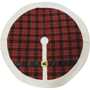 DARICE Tree Skirt Tree Skirt, Red (Large)