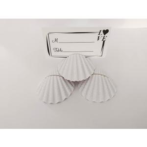 10 Pcs Table Card Holder - White Shell Conch Place Card Holders for Dinner, Wedding, Birthday, Farmhouse Gathering Decorations