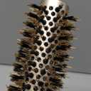 Round Barrel Anti-Static Hair Brush with Boar Bristles, Nano Thermal Ceramic Ionic Tech | For Extra Shine | Protect Hair, Enhance Texture, For Straightening & Drying (1 1/4 inch)
