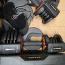 25/55 lbs Pair Adjustable Dumbbell Set, Adjust Dumbbell Weight for Exercises Pair Dumbbells for Men and Women in Home