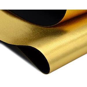 2mm Gold Metallic Neoprene Fabric, Scuba Wetsuit Material, Fabric for Sewing, Thin Foam Rubber Sheets (Gold, 1' x 2')