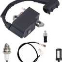 Ignition Coil with Spark Plug Compatible with Stihl MS231 MS251 MS251C Chainsaw Replaces 1143-400-1307