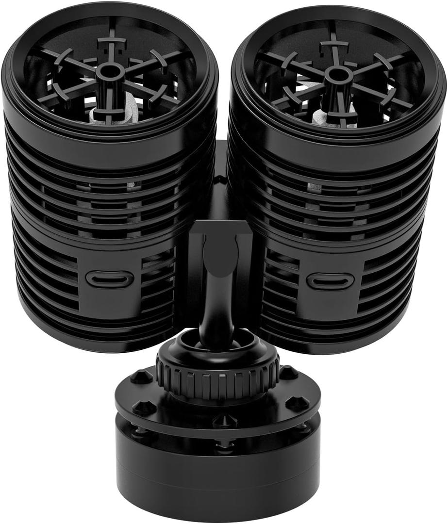hygger 2114GPH Aquarium Wave Maker, Submersible Circulation Pump with Magnetic Mount for 60-150 Gallon Fish Tanks, Dual Powerhead for Freshwater & Saltwater