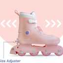 Inline Skates for Women - Adjustable Size Roller Blades for Adult Female, Hard Shell ABEC-7, Smooth and Comfortable, Size: L (9-11)