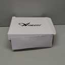 Athlefit Women's Knee High Riding Boots Fashion Buckle Square Toe Chunky Heel Wide Calf Biker Boots, Size 7