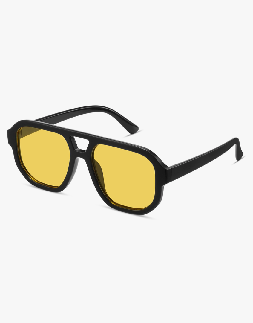 livho Trendy Polarized Square Aviator Sunglasses Women Men Square Eyewear Frame, Retro Sun Glasses for Women Men 2025 Shades