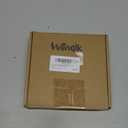 Wenqik 50 Strips Dollhouse Roof Shingles 4.25 x 1.14 Inches Each Mini Fish Scale Wooden Dollhouse Miniature Roofing for 1: 12 Scale Doll House Projects DIY Miniature Landscapes (Brown)