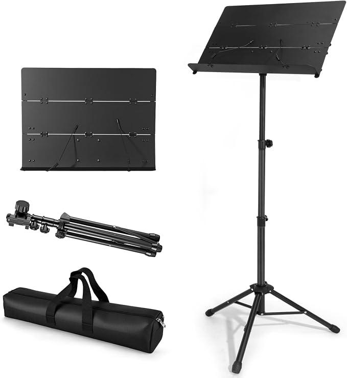 Portable Folding Music Stand,Adjustable Height Sheet Music Stand