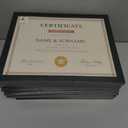 Edenseelake 8.5 x 11 Picture Frame Set of 15, Black 8.5 x 11 Certificate Frame Bulk for Award Document Diploma, Wall or Tabletop Display