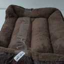 Dog Bed for Medium Dogs, Durable Comfortable Pet Bed Up to 30/50/90/100 lbs, Self-Warming and Washable (Large (31"x24"x7"), Brown)