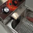 Electric Deep fryer Single Tank Deep Fryer with Basket Capacity 10L(10.5QT) Electric Countertop Fryers with 60 Minute Timer for Home Kitchen and Restaurant, 1800 Watts, 120V