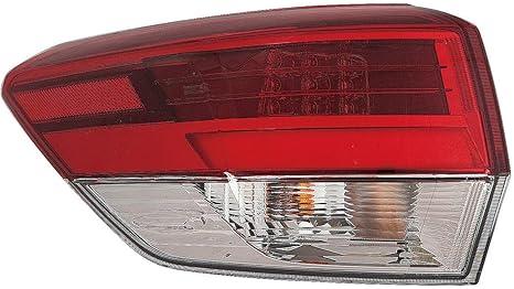 ACK For Toyota Highlander/Hybrid 18-19 Tail Light Outer Clear Lens Driver Side CAPA | DOT Certified 81560-0E161 | TO2804143C
