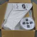 48" Modern White Ceiling Fans with Lights and Remote/APP,Low Profile Ceiling Fans with Quiet Reversible DC Motor, Dimmable 3 Colors Led, 6 Wind Speeds