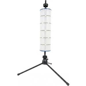 Rotating Pool Filter Cleaning Stand PRO  Ergonomic Metal Tripod Station with Spin-Finity Technology & Spray Nozzle  Fits 3" ID Cartridges  Save Your Back & Deep Clean Pleats