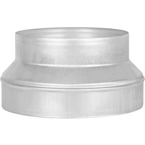 Duct Reducter 10 to 8 Air Ducting Reducer Increaser Air Duct Adapter or Round Metal Pipe Reducer for Bathroom Kitchen Ventilation Systems (Silver)