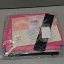 Ansook Extra Capacity Plastic Hanging File Folders Letter Size,Heavy Duty 2" Expanding Accordian Pocket with Black Insert Gasket, Filing Cabinet Folders,6 Pack Colored File Hanging Folders Organizer