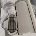 LG 6,000 BTU DOE 8,000 BTU ASHRAE Portable Air Conditioner, 115V, Cools 250 Sq.Ft. (10' x 25' Room Size), Quiet Operation, LCD Remote Control, and Window Installation Kit, White