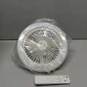 Socket Ceiling Fan Light Screw in with 3 Color Temp, Low Profile Enclosed Dimmable Fanlight with Remote, 10 inch Small Adjustable White E27 LED Ceiling Lights for Bathroom/Bedroom/Garage (2Pcs)