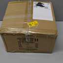 Yunnix Semi Flush Mount Ceiling Light, Milk Glass Light Fixture, Gold Mid-Century Modern Farmhouse Small Light Fixtures for Hallway, Bathroom, Kitchen, Bedroom, Living Room, Closet, Laundry(8.66 Inch)