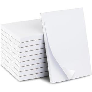 10 Pack Note Pads 4x6 | 100 Sheets Per Memo Pad | Server Note Pads | Scratch Pads for Writing | White Blank Notepads in Bulk | Small Notepad | Paper Pads for To Do Grocery List