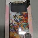 for iPhone 17 Pro Case - Wireless Charging Compatible - Dual-Layer Hard Shell + Silicone Cover - Shockproof Protective Phone Case with Trendy Designs for Women - Flower and Bee