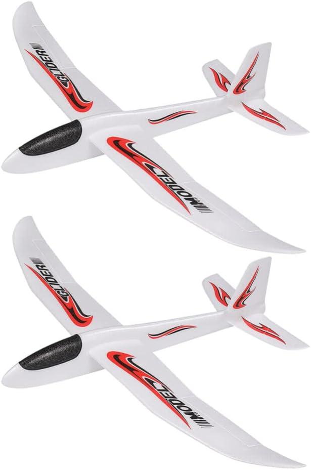 Hand Throwing Plane, Foam Glider Airplane Toy, 39 inch Throwing Foam Plane Catapult Flying Plane Model Toy for Outdoor Sports Toys Birthday Gifts for Boys Girls, (2PCS)