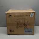 Foldable Wagons for Two Kids & Cargo, with 5-Point Harnesses,Adjustable Push/Pull Handle, Removable Sun Canopy, One-Step Locking Design, Suitable for Family Travel, Two Children Ride, Black (Silver)