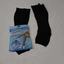 CASMON 15-20mmHg Zipper Compression Socks for Women and Men, Knee High Compression Stockings, Medical Open Toe Support Socks for Varicose Veins, Post-surgery, Swelling, Nurses, Pregnancy (1 Pair) (X-Large, Black)