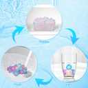 380 Pack Reusable Ice Cube for Drinks - Refreezable Plastic Ice Cubes Without Diluting BPA Free, Washable Ice Cube for Whiskey Coffee Bars Party Ice Bath Camping (Color-changing, Square-380Pack)