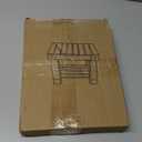 ASelected Bamboo Bench Stool, 10 inch Wooden Foot Step Stool for Bedroom Kitchen Mudroom Foyer Entryway Small Bench Shoe Stool