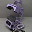 Hat Press Heat Machine for Caps with Precise Temp&Timer Control, Timer Auto Starter, Hat Heat Press with 2 Platens for Trucker Hat & HTV Iron on Vinyl, Sublimation Hat Press, Heat Transfer (Purple)