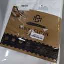 BRILLMAX 4 Pack White Tablecloths 90 x 156 Inch for 8ft Rectangle Tables - 150 GSM Polyester Fabric, Floor Length Drop, Water, Stain & Wrinkle Resistant Cloth Cover for Wedding Reception Banquet