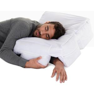 Wife Pillow - Adjustable Side Sleeper Pillow with Arm Tunnels for Shoulder Pain, Rotator Cuff Support, Arm & Shoulder Relief - Pressure-Free Sleep Pillow for Adults - Down Alternative Fiber Fill