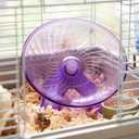 POPETPOP Silent Hamster Running Wheel 7.08 Inch Plastic Exercise Saucer for Small Pets Like Hamsters Gerbils Hedgehogs with Low Noise Design and Smooth Edges
