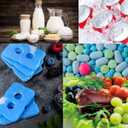 Cold Ice Pack Brick Reusable Long Lasting Cool Slim Thin Freezer Pack Cooler for Lunch Boxes Bag