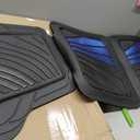 Road Comforts Car Floor Mats Full Set Front & Rear Car Floor Mats with Aluminum Design, Anti-Slip Backing, All-Weather Protection, Trim-to-Fit Car Mats for Most Sedans, SUVs & Vans - - Blue